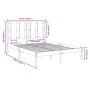 vidaXL Holzbett, 135x190 cm, Kiefer massiv, Lattenrost, Bettrahmen für Doppelbett
