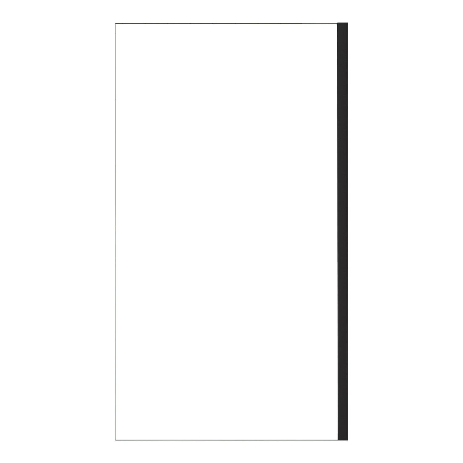 AICA 75x140cm Schwarz Rechteckige Badewannenaufsatz 6mm ESG Nanoglas Duschabtrennung Duschwand