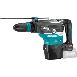 Makita Akku-Kombihammer HR005GZ01 im Koffer, blau-schwarz. Leistungsstarker Bohrhammer für Heimwerker.