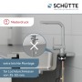Schütte Niederdruck Spültischarmatur London Chrom mit Montagehinweis.