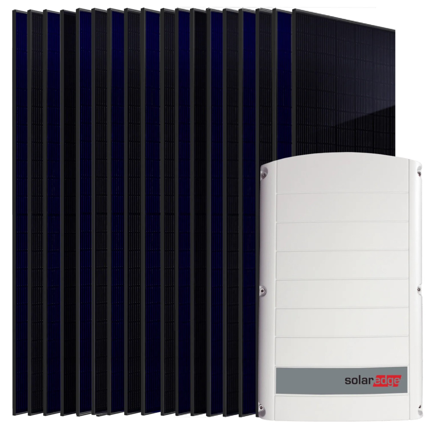 SUNNIVA 9 kW Solaranlage 18x 500 W Fullblack Bifacial Module SolarEdge SE5K 3-phasiger String-Wechselrichter