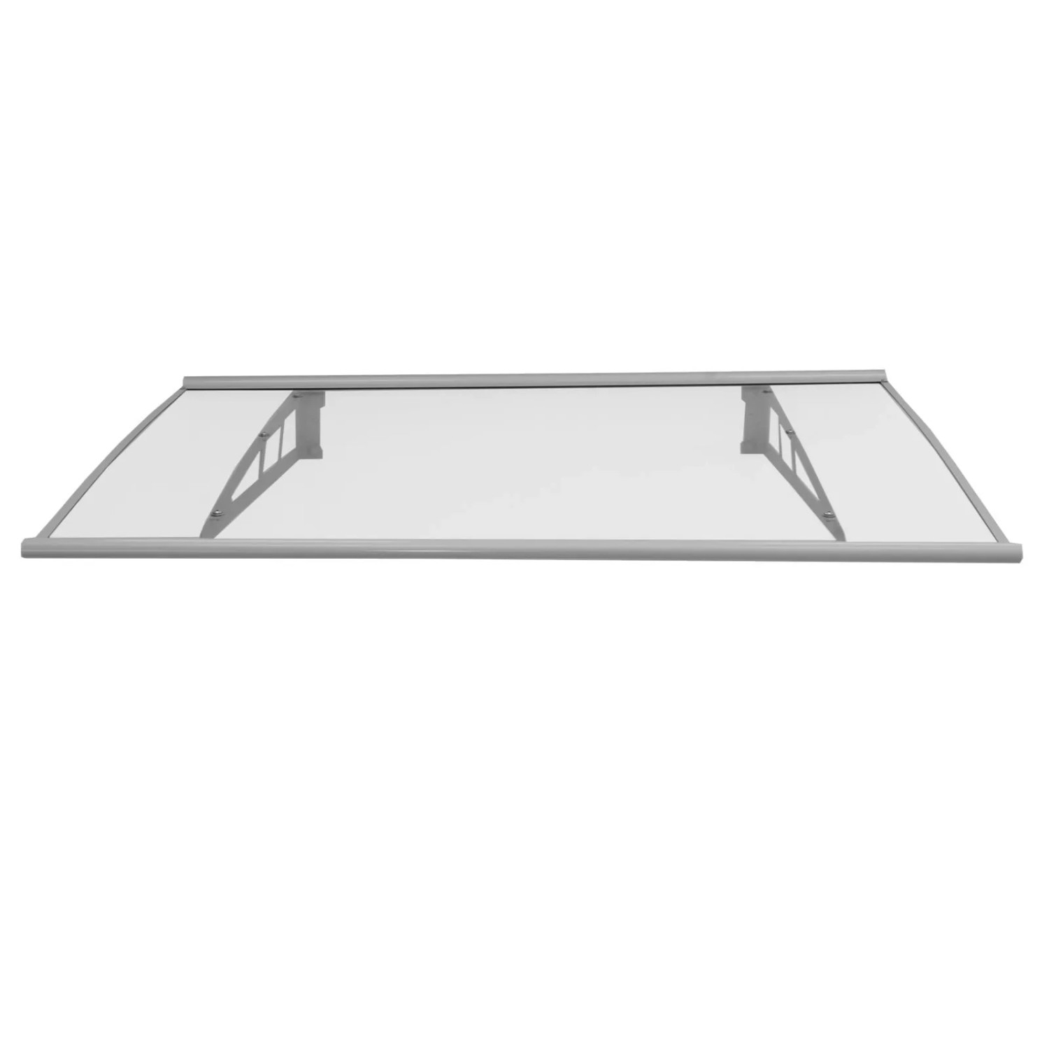 TRUTZHOLM Vordach 115 x 80 cm Aluminium Türdach Türvordach