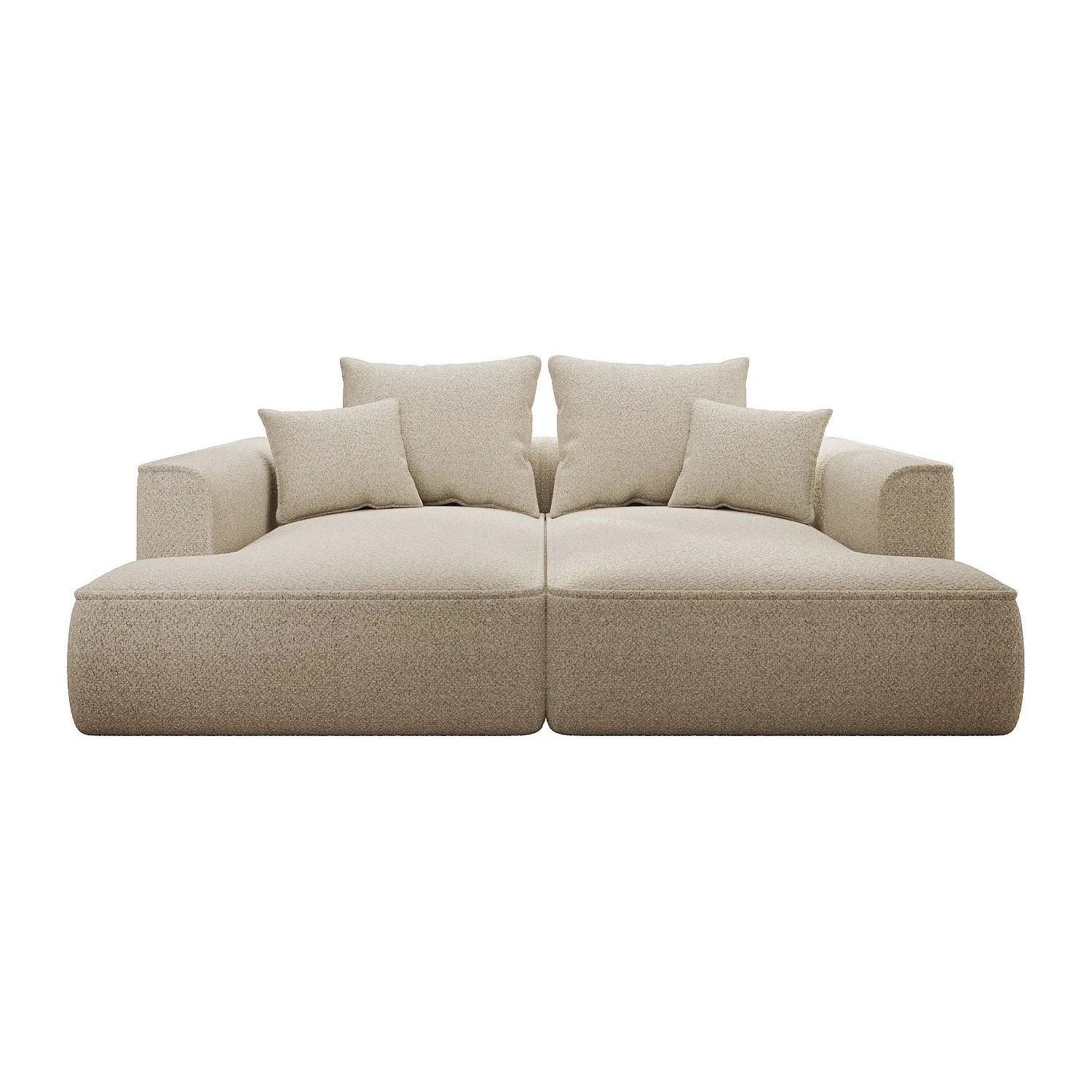 Vente-unique Sofa Ohne Schlafmöglichkeit Pineta Beige 230 cm