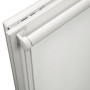 Detailansicht des weißen Schöner Wohnen Tageslicht-Rollos Tizia (45x150 cm) mit Seitenzugkette.