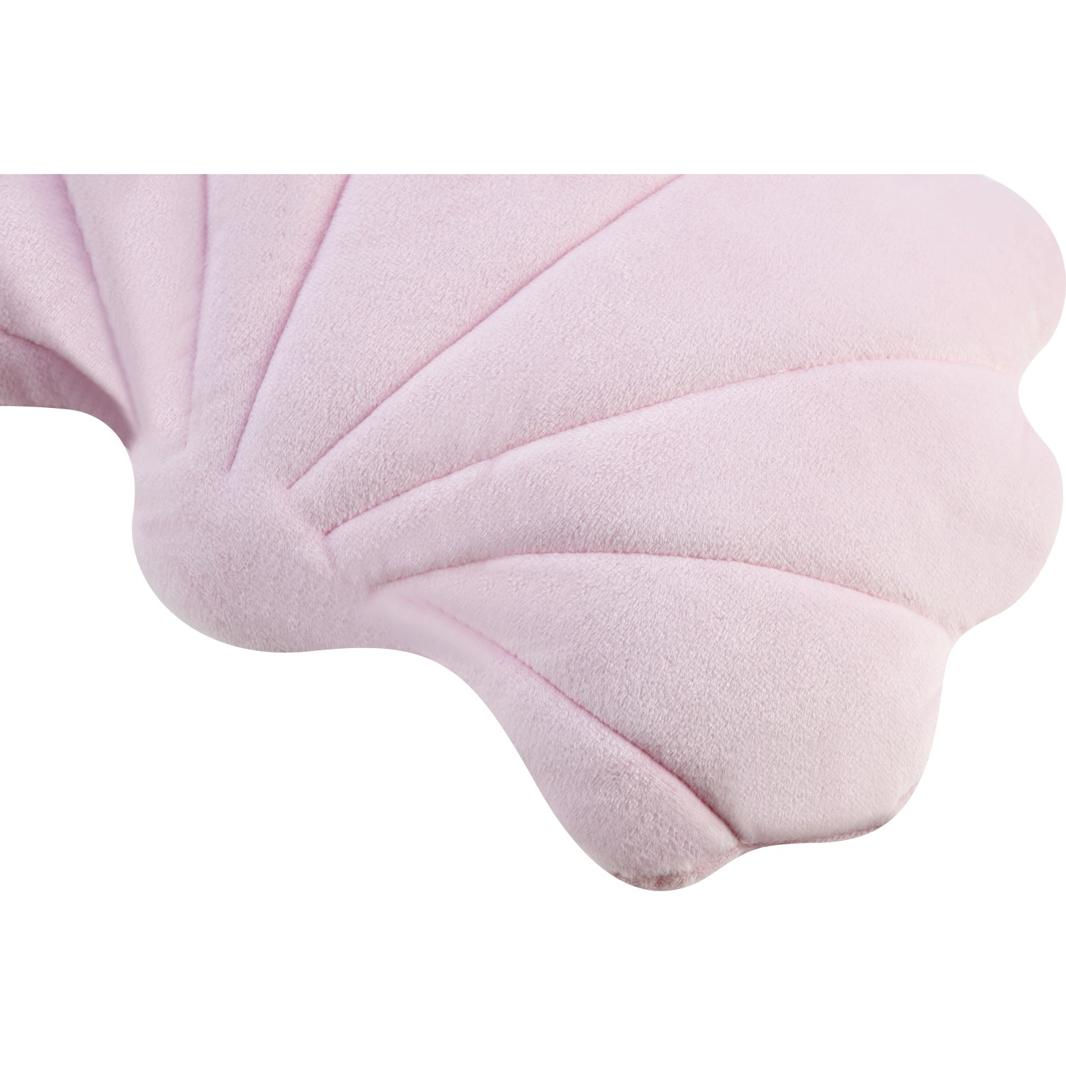 Rosa Plüschkissen in Muschelform, 37x30 cm, Under The Sea Kollektion.