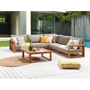Beliani Lounge Set TIMOR Taupe