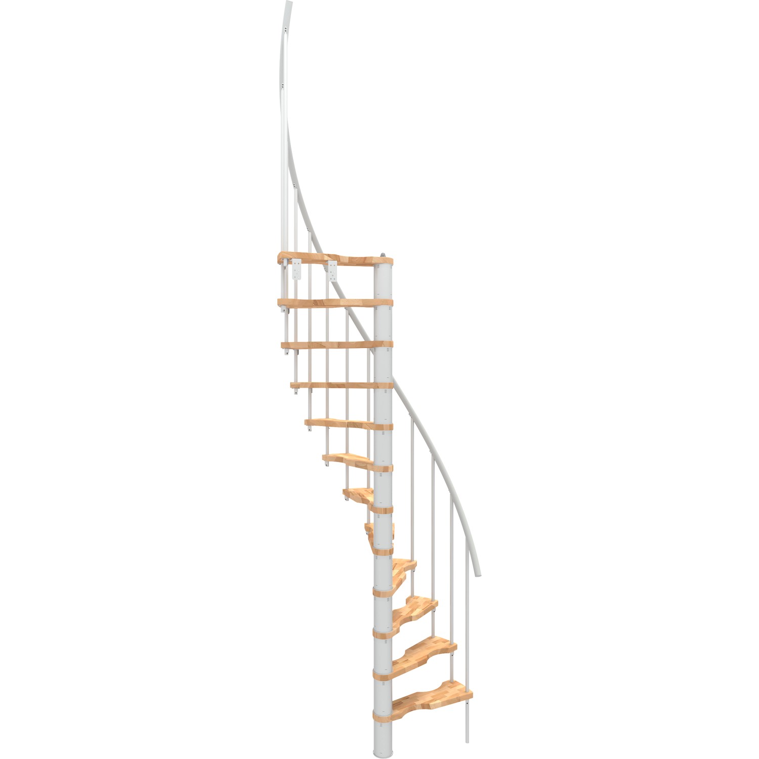 Minka Spindeltreppe Suono Smart Buche Weiß 120x68 cm Geschoßhöhe bis 305,5 günstig online kaufen