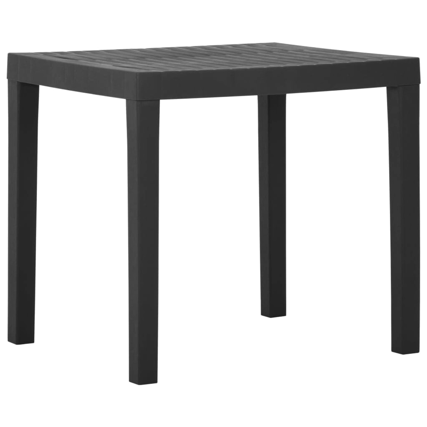 vidaXL Gartentisch Grau 79x65x72 cm Kunststoff 315843 günstig online kaufen
