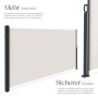 Tectake Seitenmarkise 180 x 300 cm Wetterfest Blickdicht 300 x 180 cm 9 x 300 x 180 cm Beige_3