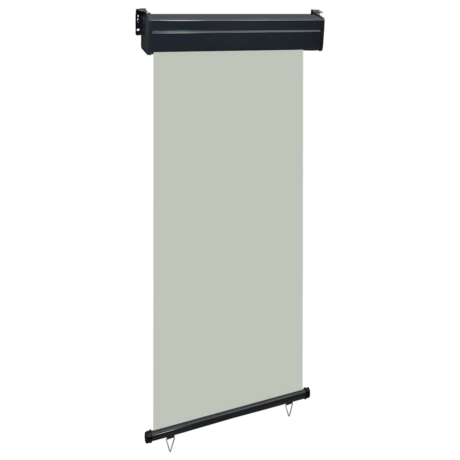 furnicato Balkon-Seitenmarkise 105x250 cm Grau günstig online kaufen