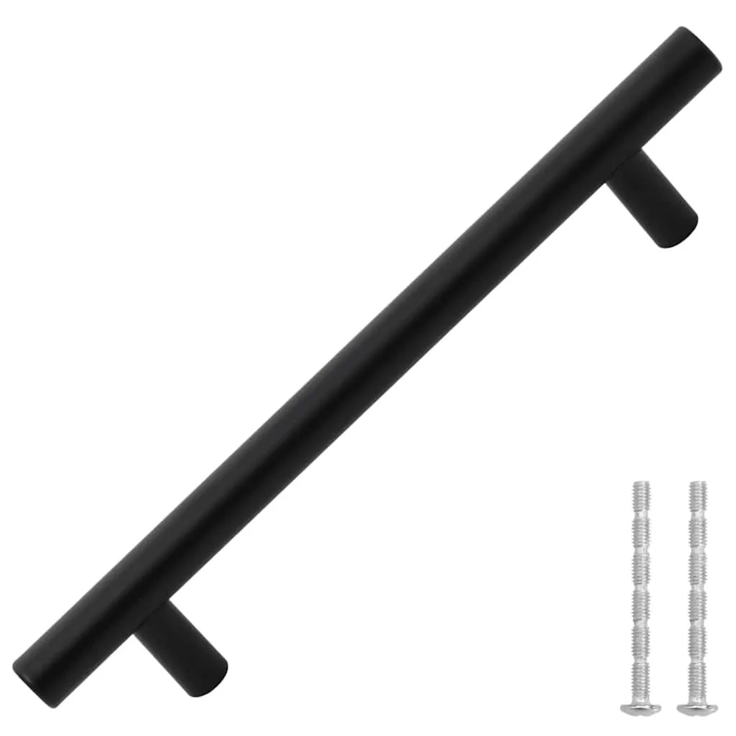vidaXL Möbelgriffe 10 Stk Schwarz 128 mm Edelstahl 155366