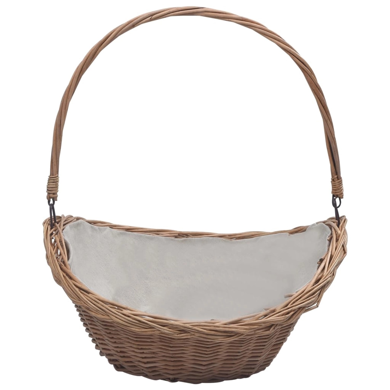 vidaXL Holzkorb mit Tragegriff 57x 46x 52 cm Braun Weide 286987 günstig online kaufen