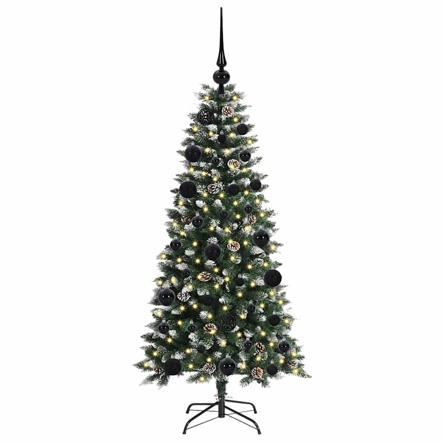 vidaXL Künstlicher Weihnachtsbaum mit 150 LEDs Grün 55 x 55 x 120 cm 3395797