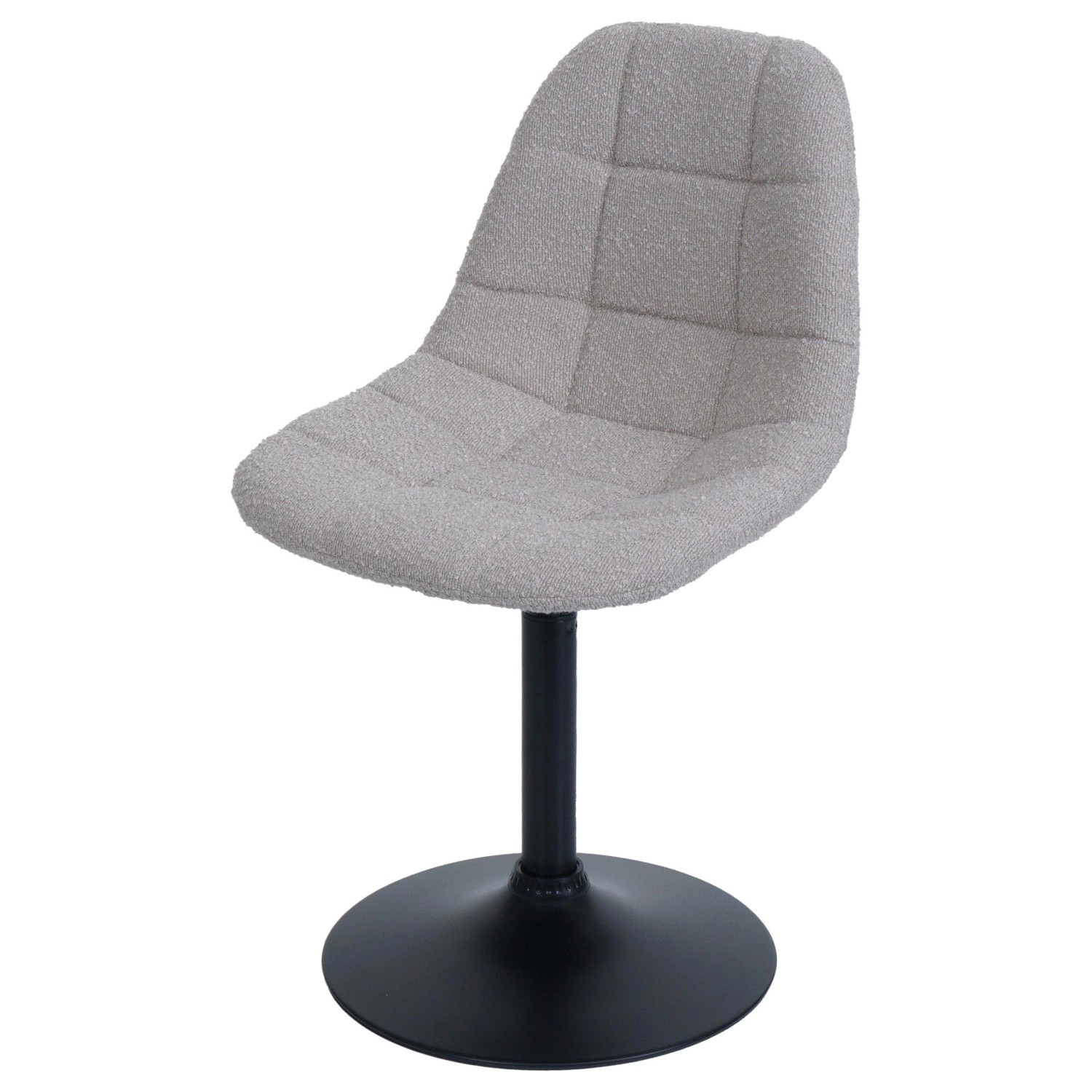 CHEFGASTRO Esszimmerstuhl 83x47x43cm Sitzhöhe 47cm Stahl Stoff/Textil Boucl günstig online kaufen