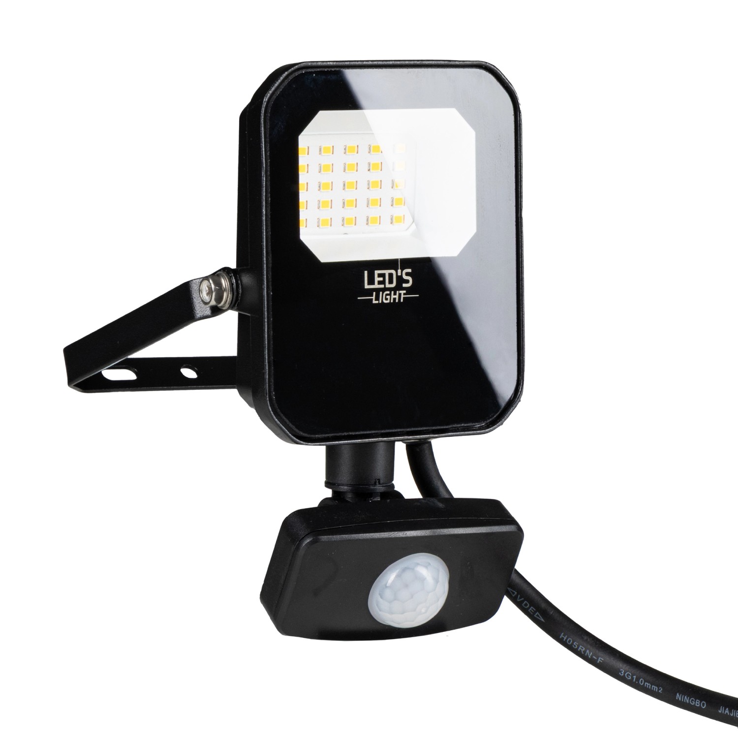 LED's light LED Wandstrahler 10W 1400lm 4000K IP65 IK06 Schwarz IK05 Sensor günstig online kaufen
