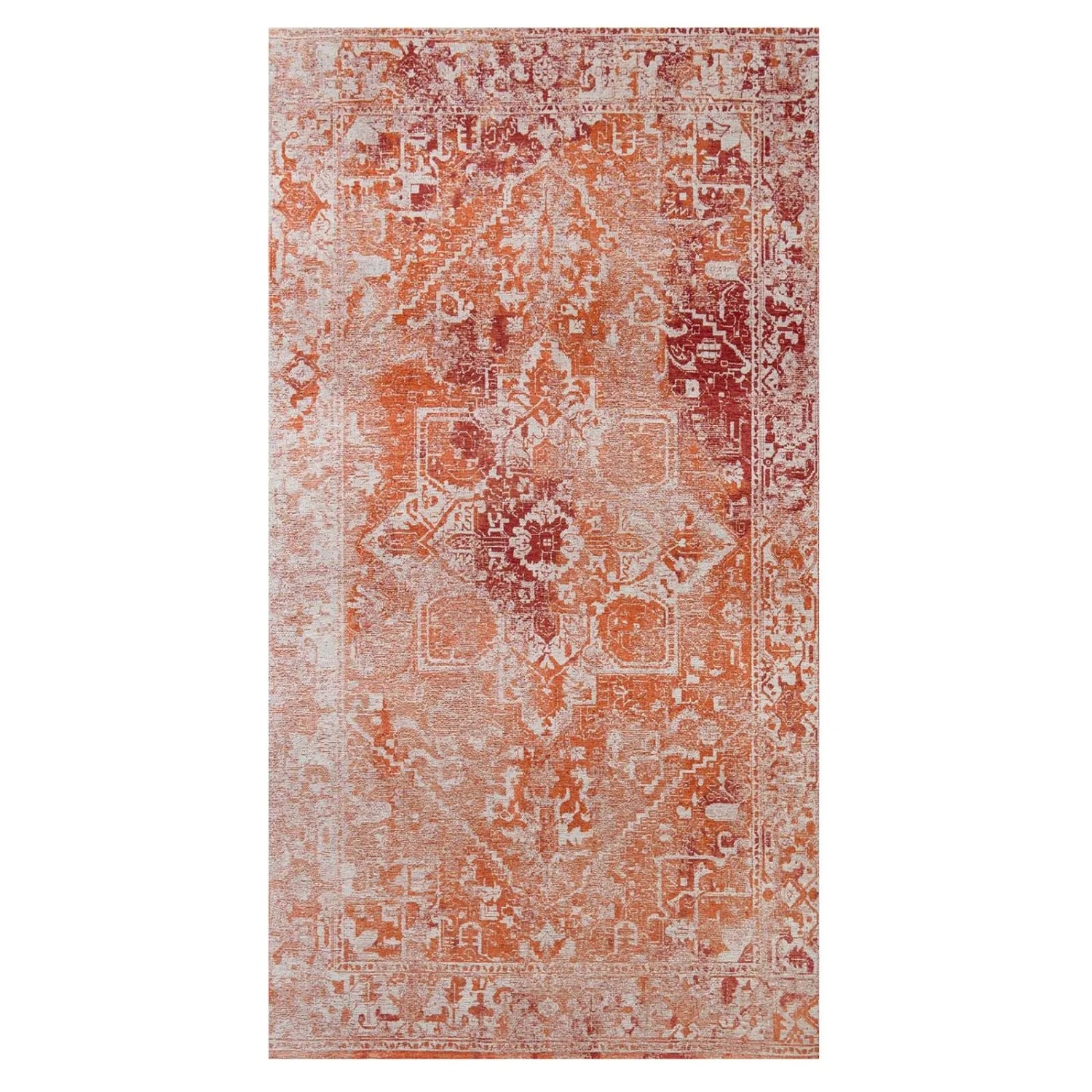 Lola&Moi Teppich Brick Rot 80x150cm