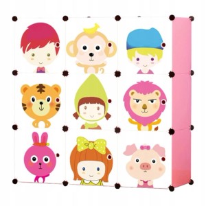 Rebiko Modularer Kleiderschrank Regal Garderobe Für Kinder Bunt Für Kleidung Und Spielzeug
