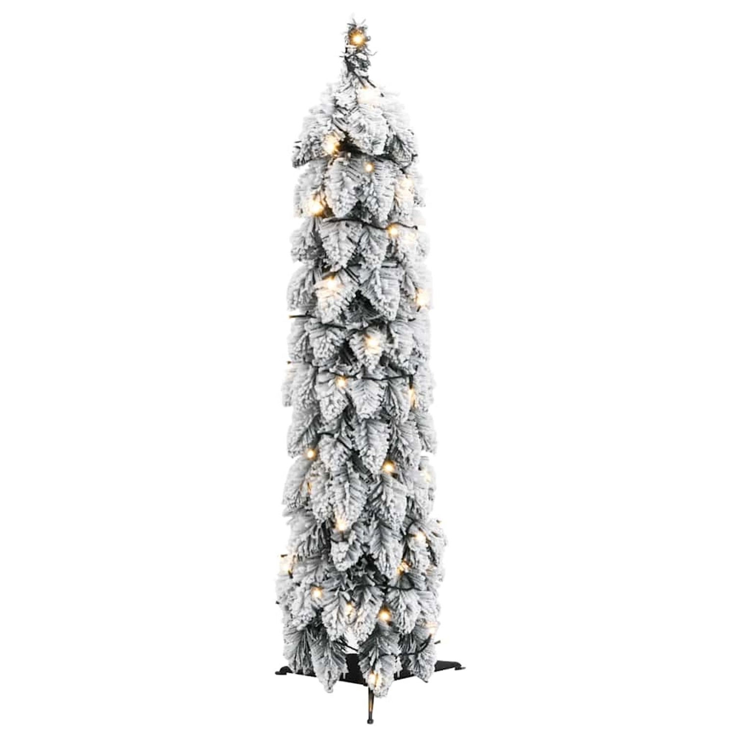 vidaXL Künstlicher Weihnachtsbaum Beleuchtung & Schnee 30 LEDs 60 cm 357694
