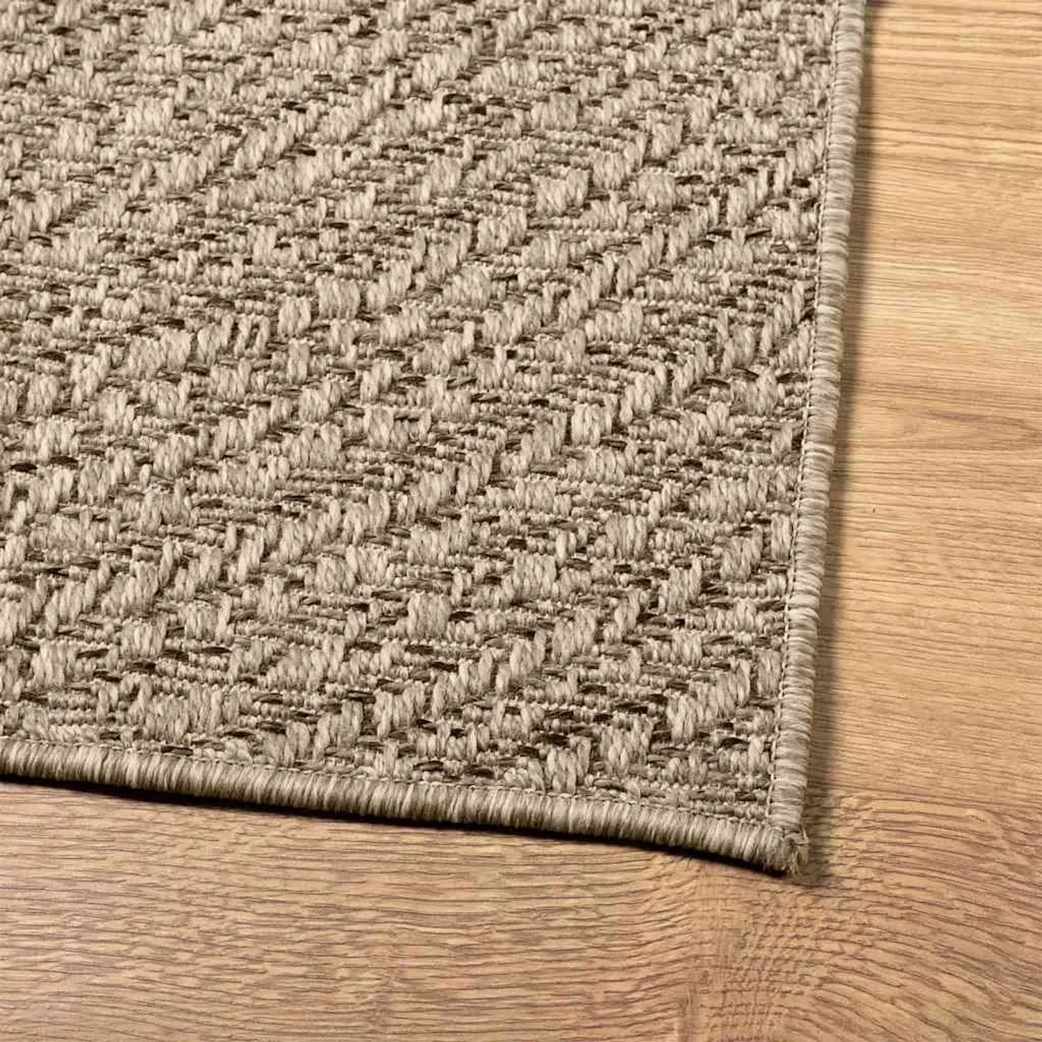 vidaXL Teppich Zizur Beige 120x170 Cm Juteoptik Indoor Und Outdoor 2232145_6