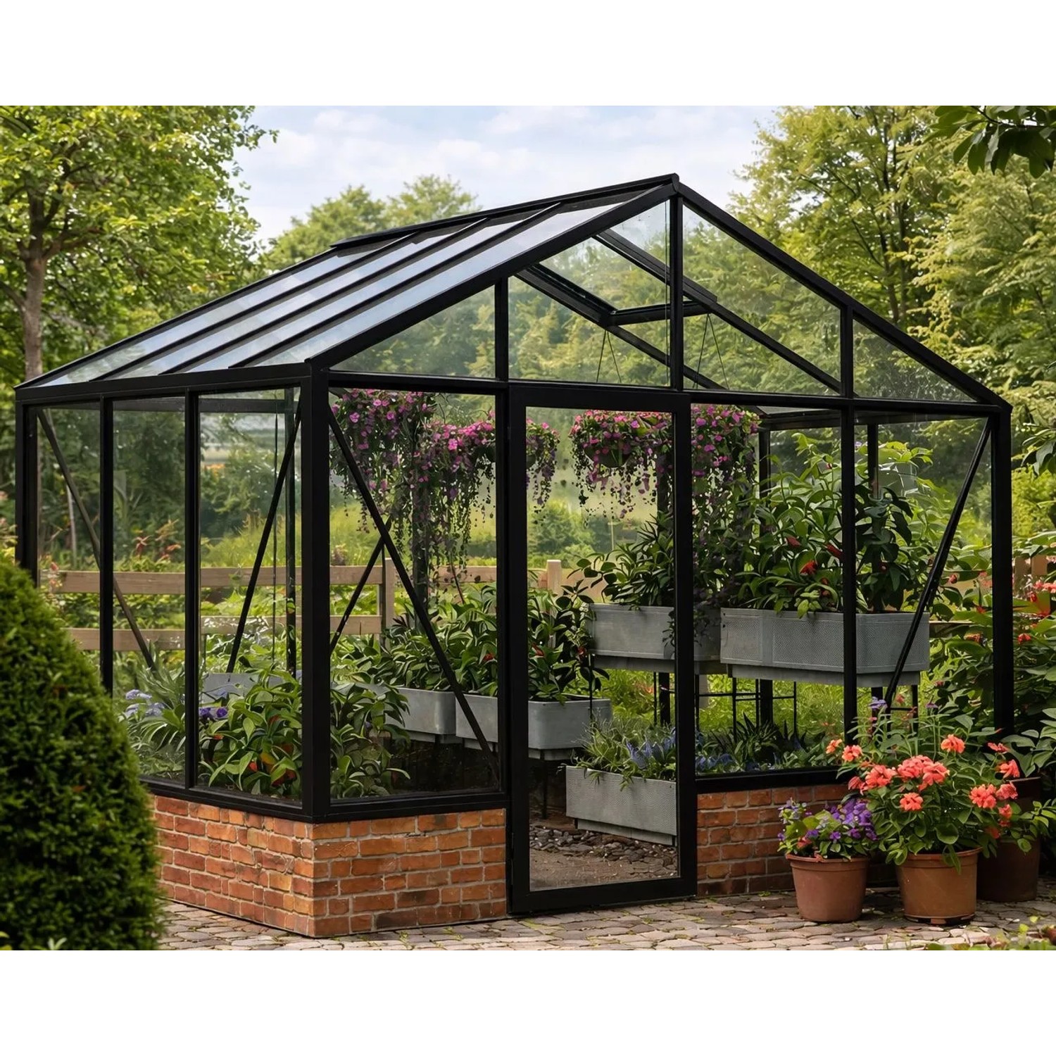 Bloomcabin Premium-Qualität Gewächshaus für die Wandbasis GHWM9