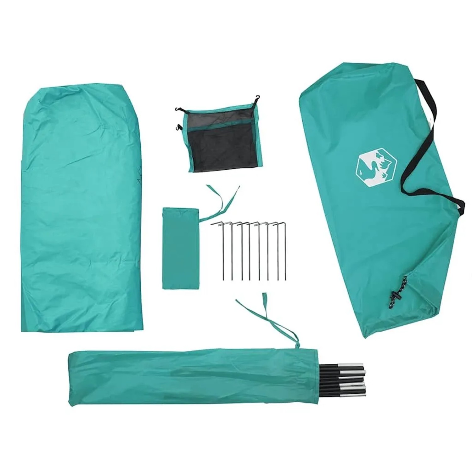 vidaXL Strandzelt Seegrün Wasserdicht 94527_13