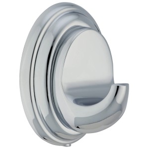 CMI Wandhaken S 200 Chrom, runder Handtuchhalter für die Wandmontage.