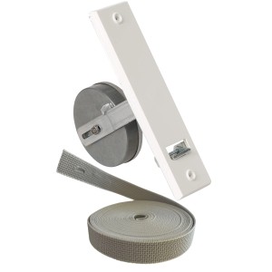 Rollwin Rolladen Gurtwickler Unterputz 185mm Lochabstand Mit 7m Gurt 23mm Rolladengurt Weiß Rollo Wickler Mit Abdeckblende Rollladen Aufwickler