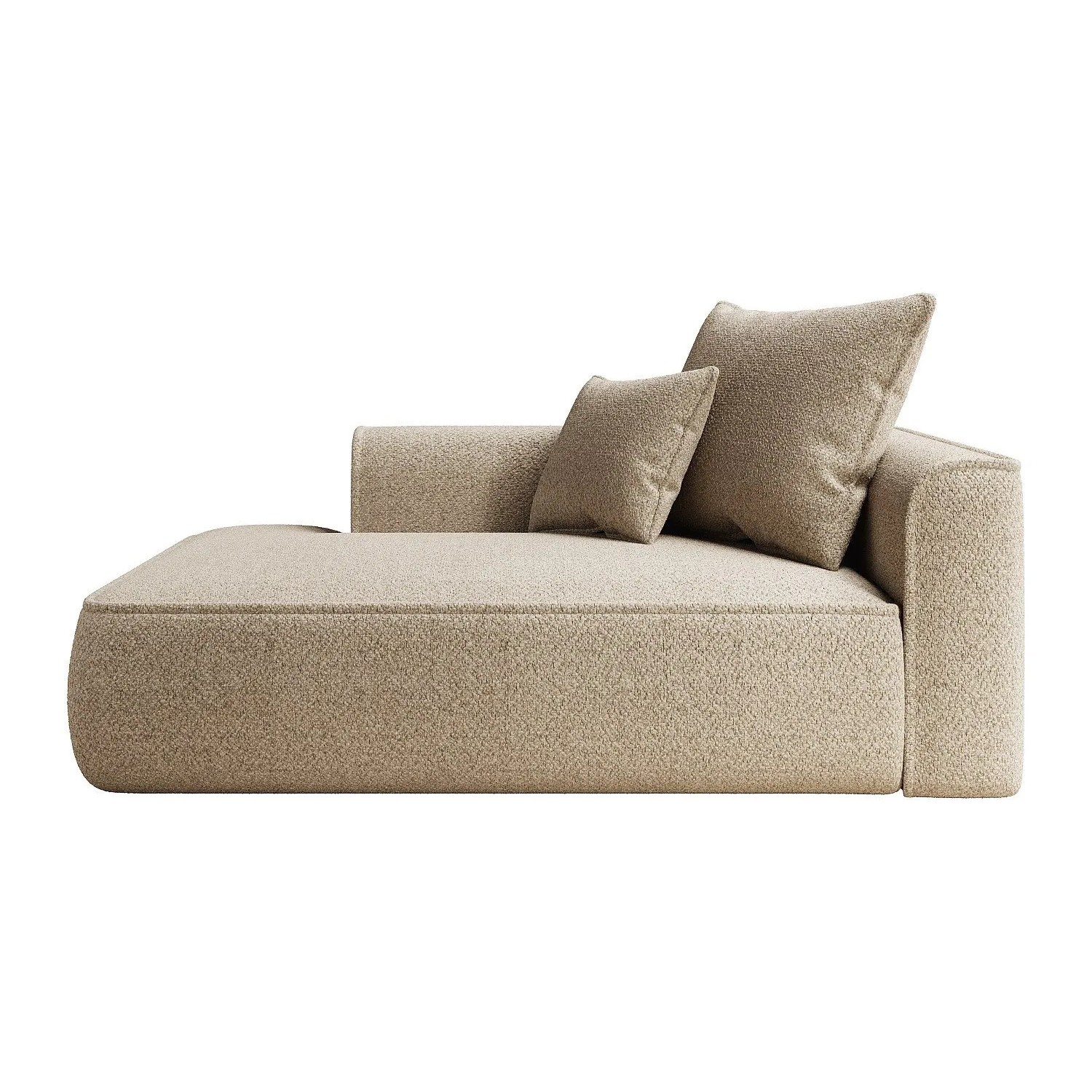 Vente-unique Recamiere Ohne Schlaffunktion Pineta Taupe 180 cm