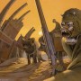 Komar Vlies Fototapete Star Wars Tusken, Wüstenlandschaft mit Tusken-Räubern.