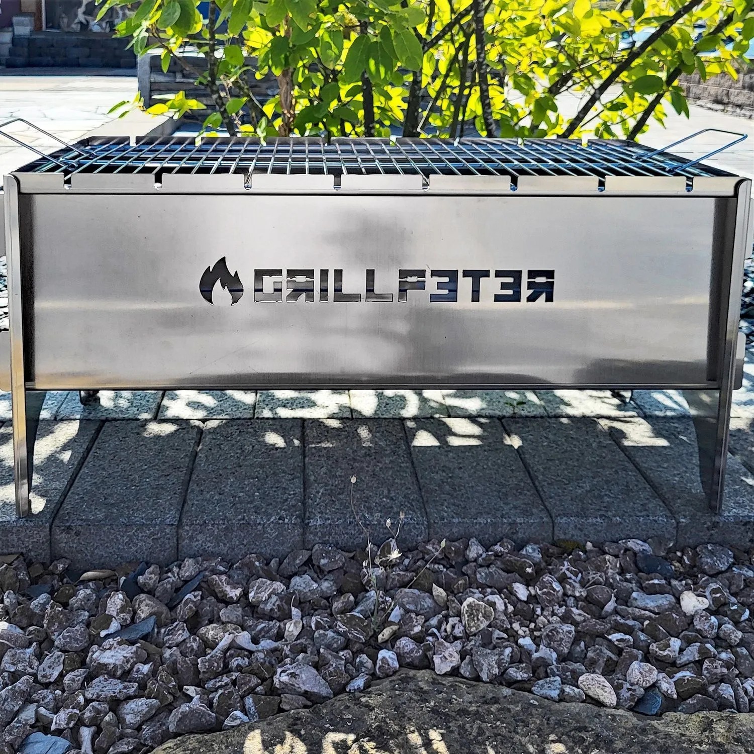 Grillpeter Mangal Anar Deluxe 2mm Campinggrill aus Edelstahl Schaschlikgrill_12