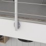 Dolle Geländerset mit Eichehandlauf, Seitenmontage, 150 cm, Detailansicht.