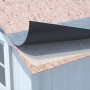 Bitumen-Gartenhausbahn, silbergrau, selbstklebend, 2,5 m². Dachabdichtung für Gartenhaus, Carport & Co.