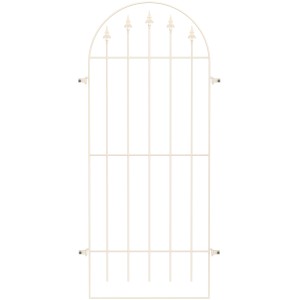 Weißes Eleo Rankgitter Edera, 100x81 cm, für Pavillon & Kletterpflanzen.
