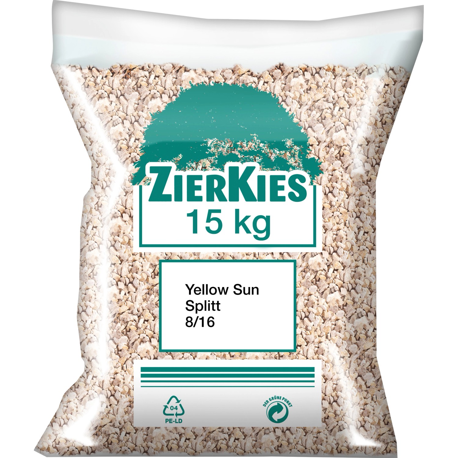 Ziersplitt Yellow Sun Hellbeige 8 mm - 16 mm 15 kg/ Sack