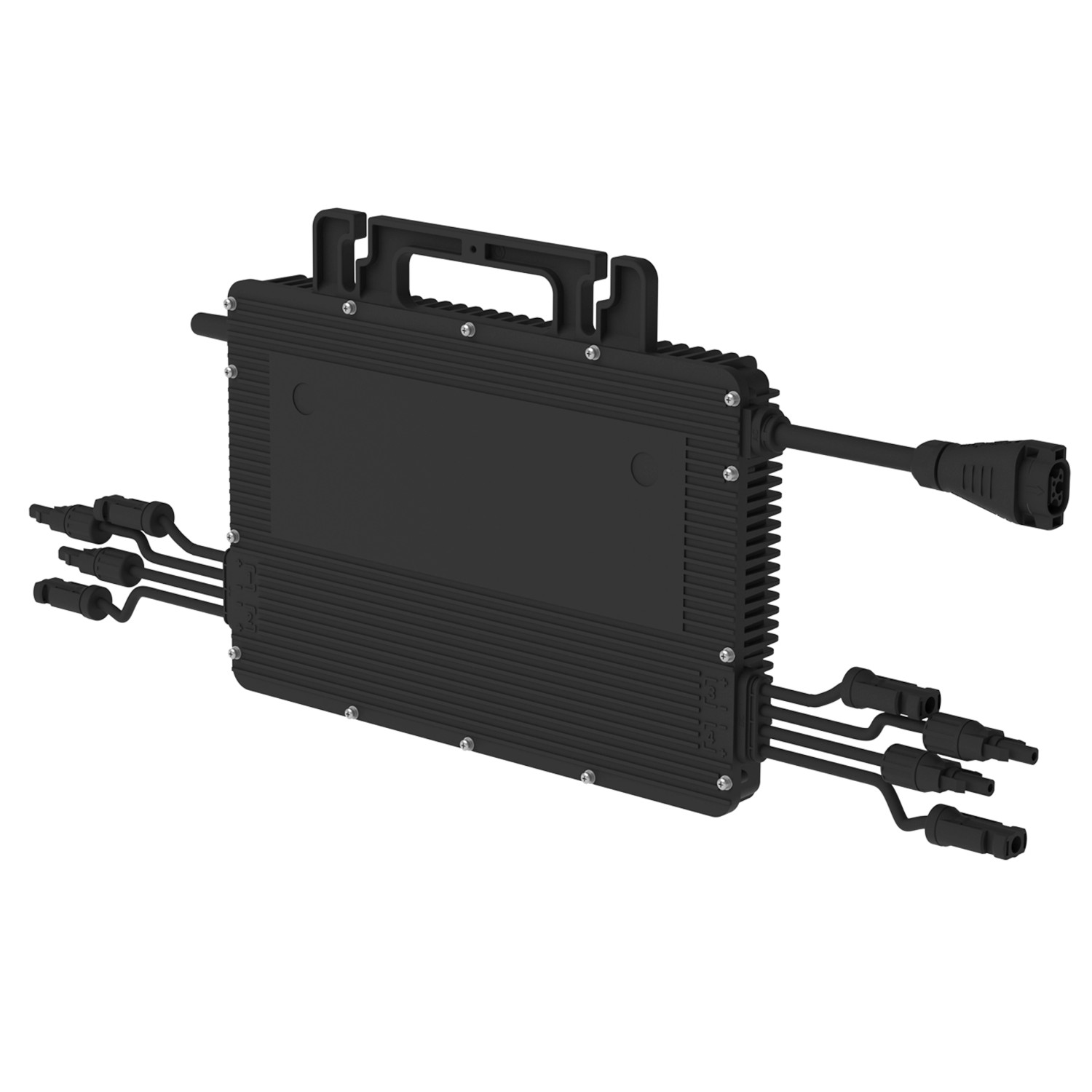 Hoymiles HMS-2000-4T Premium-Mikro-Wechselrichter für Balkonkraftwerke mit MC4 Anschlüssen.