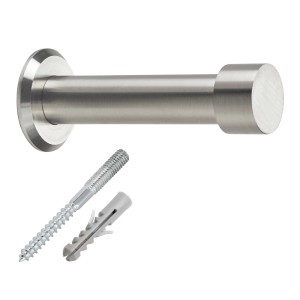 SOTECH Garderobenhaken TUULA Ø14 mm Ø19,5 mm Edelstahl Länge 70 mm mit Platte