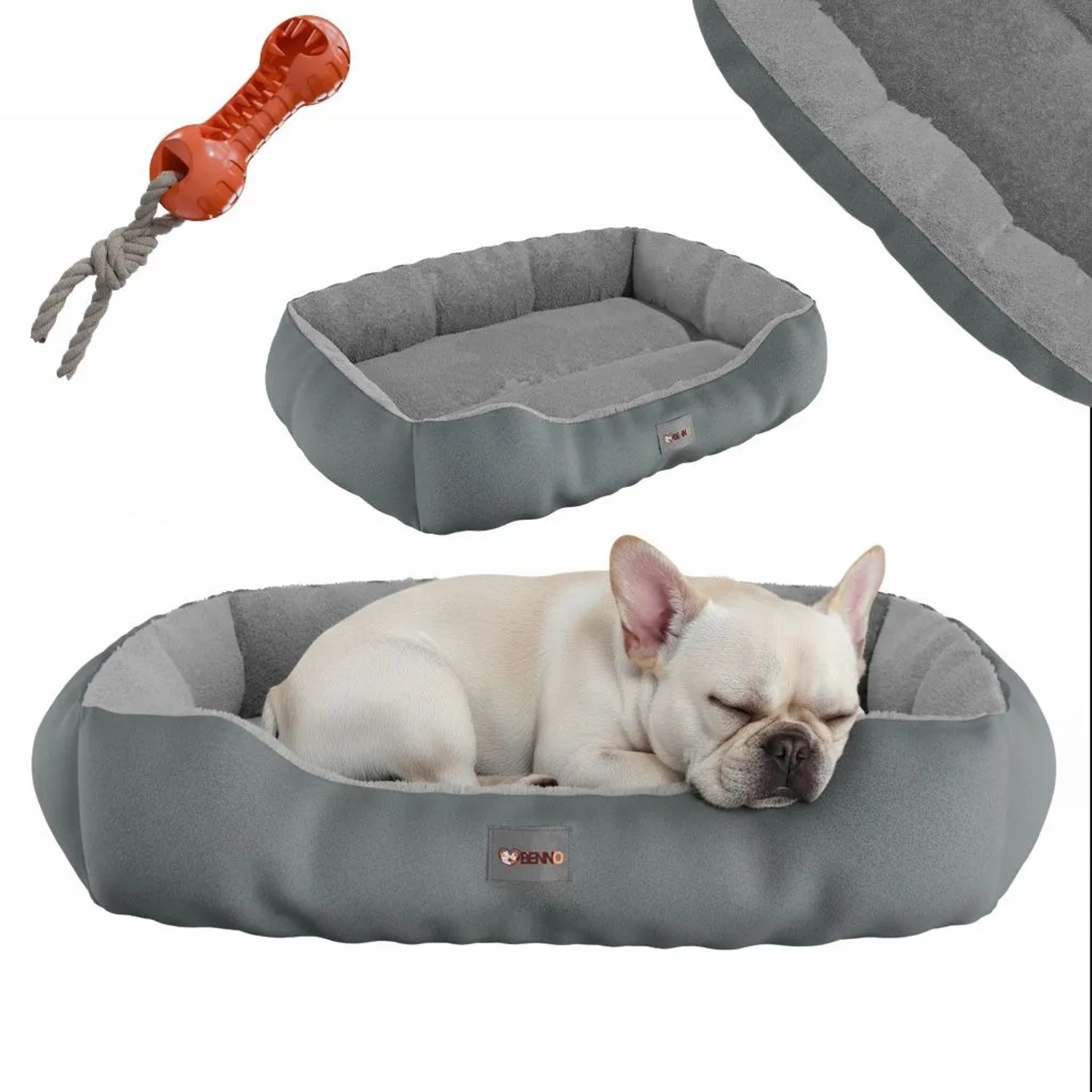Benno Hundebett Sammy 65x50x16 Cm Grau_7