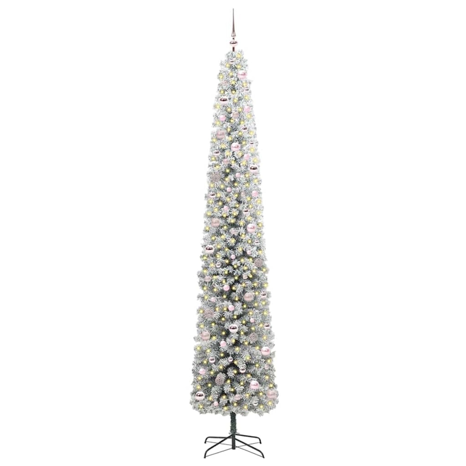 vidaXL Künstlicher Weihnachtsbaum mit 300 LEDs mit Ständer Grün 270 cm 3395055