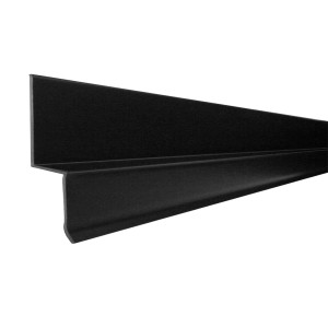 Daprona Noppenbahnprofil 20x 2m x 13,8mm PVC Schwarz Wandanschlussleiste