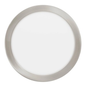 Eglo LED-Einbauspot Fueva-Z, Ø 21,6 cm, nickelfarben matt, für smarte Beleuchtung.