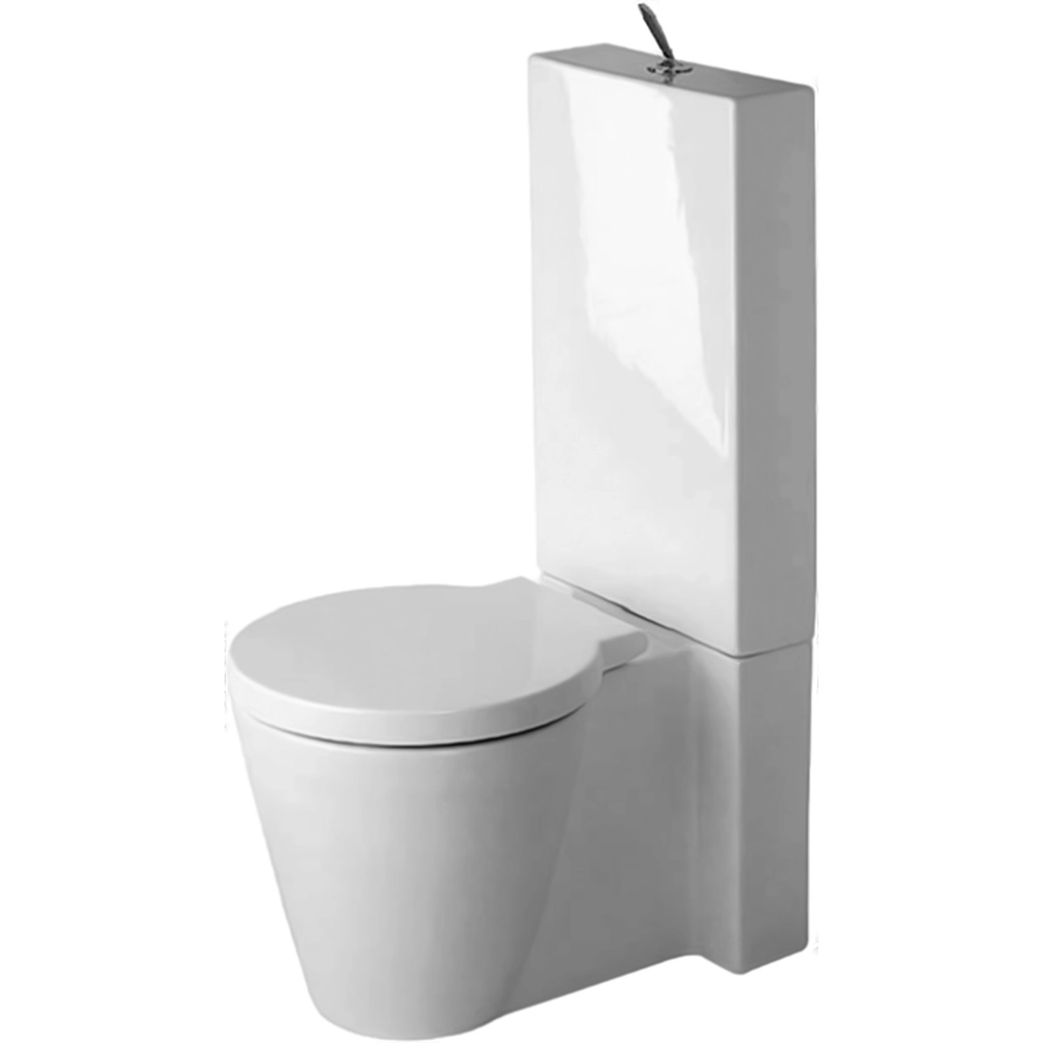 Duravit Stand-WC Kombi Starck 1 Weiß Tiefspüler Abgang Vario