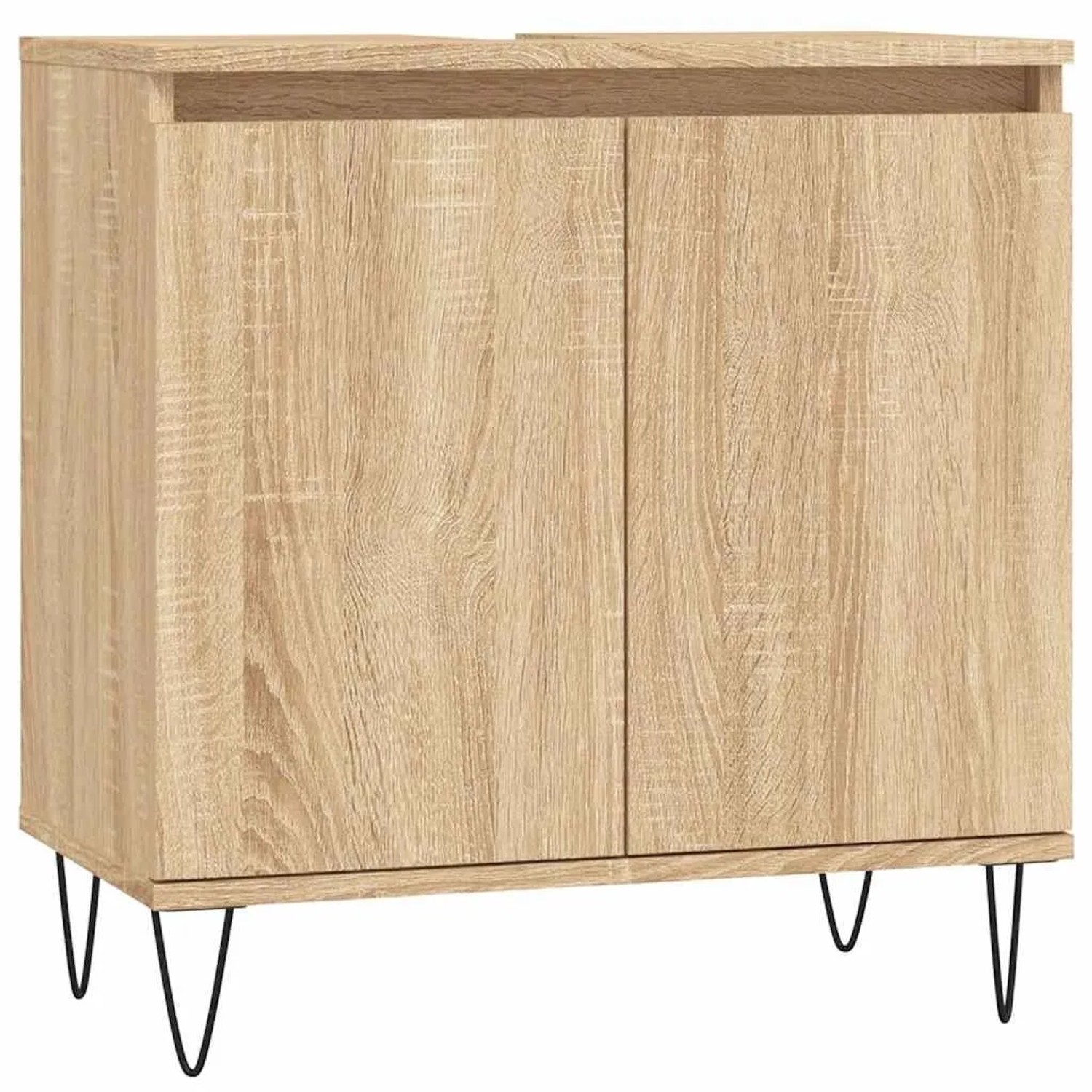 vidaXL Badschrank Sonoma-Eiche 58x33x60 cm Holzwerkstoff 831583