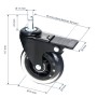 HMF 6810 Bürostuhl Rollen 5er Set 11 mm Schwarz_9
