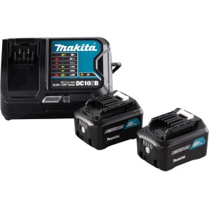 Makita Power Source-Kit 12 V max./4 Ah mit 2 Akkus und Ladegerät.