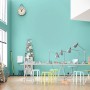 Raumgestaltung mit Schöner Wohnen Trendfarbe Frozen, seidenglänzend. Wandfarbe in Türkisgrün.