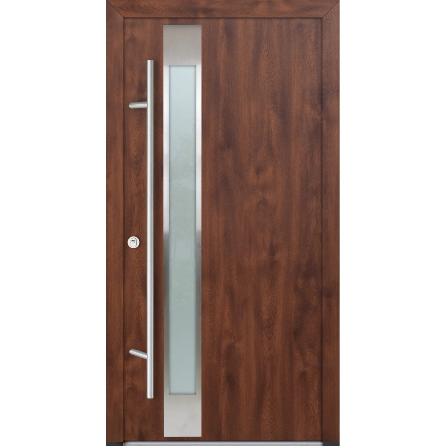 FM Türen AS68 Modell 14 1100 x2100 Nussbaum Links Innen Beschläge Set 01