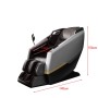 Grauer 360Home Massagesessel Zero-Gravity mit Heizfunktion, Bluetooth. L140xT73xH106cm. Tiefenmassage & Relaxsessel.