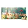 Banjado Magnettafel 78x37cm Magnetwand  Weiß Aus Metall Magnetpinnwand Pinnwand Inkl. 4 Magnete Motiv Waldmohn_8