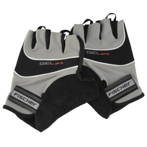Fischer Fahrradhandschuhe Sport, L/XL, schwarz/grau, mit Gel-Polsterung für Komfort und sicheren Halt.