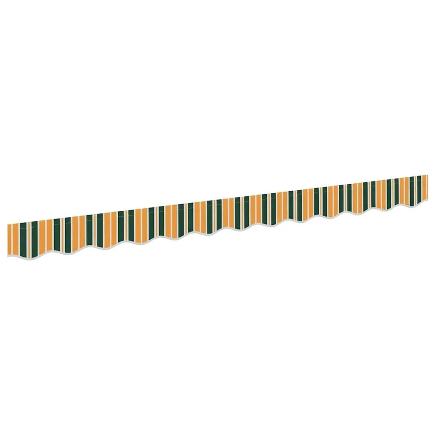 vidaXL Markisenvolant Grün und Gelb 280 x 20 cm Segeltuch 42000800